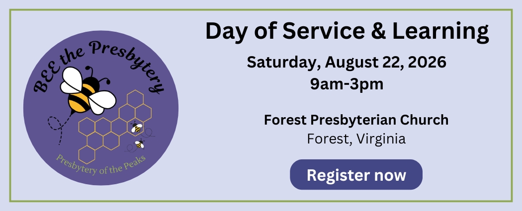 Register now for the Day of Service and Learning, August 22 at Forest Presbyterian Church.